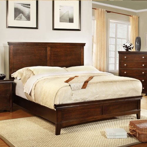Simple and Elegant Bed With Good Feng Shui Features Like Solid Headboard,Lower Footboard, No Sharp Edges. Click To Preview